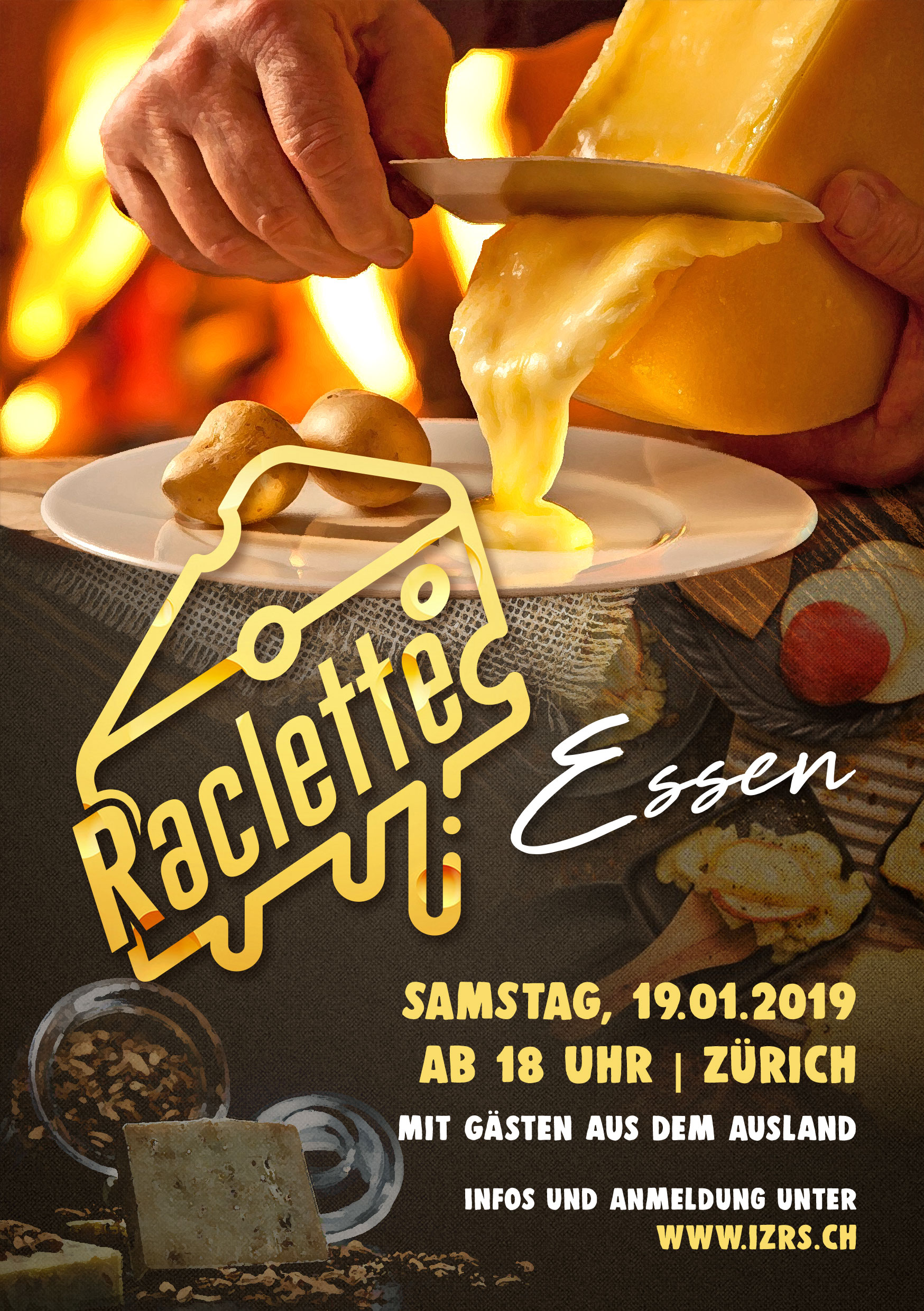 Einladung zum traditionellen RacletteEssen in Zürich mit GastPrediger