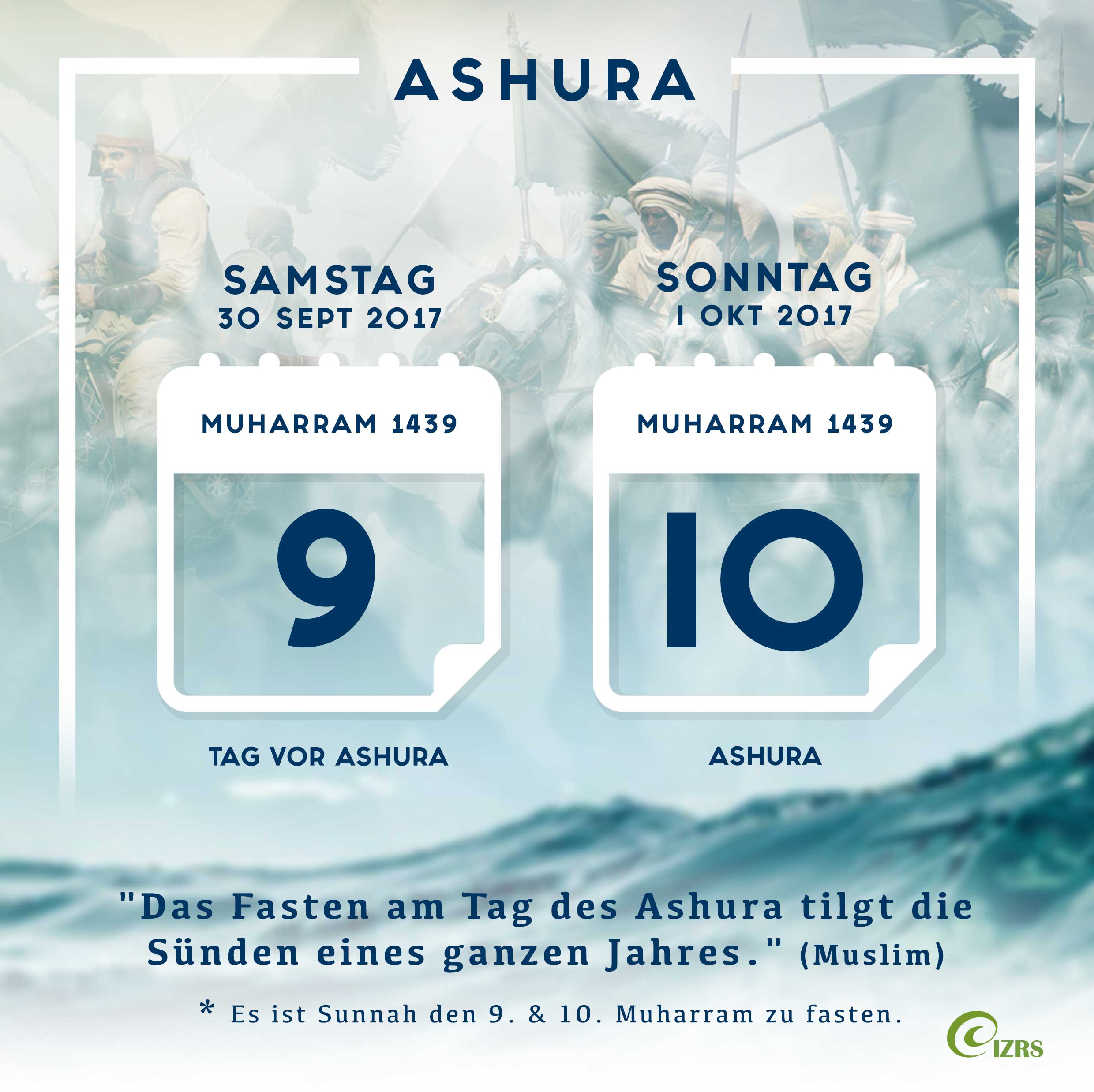Ashûrâ ist am Sonntag – Warum wir uns das Fasten nicht entgehen lassen sollten!
