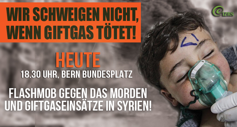 Flashmob Aktion in Bern: Vergast weil sie Muslime sind!