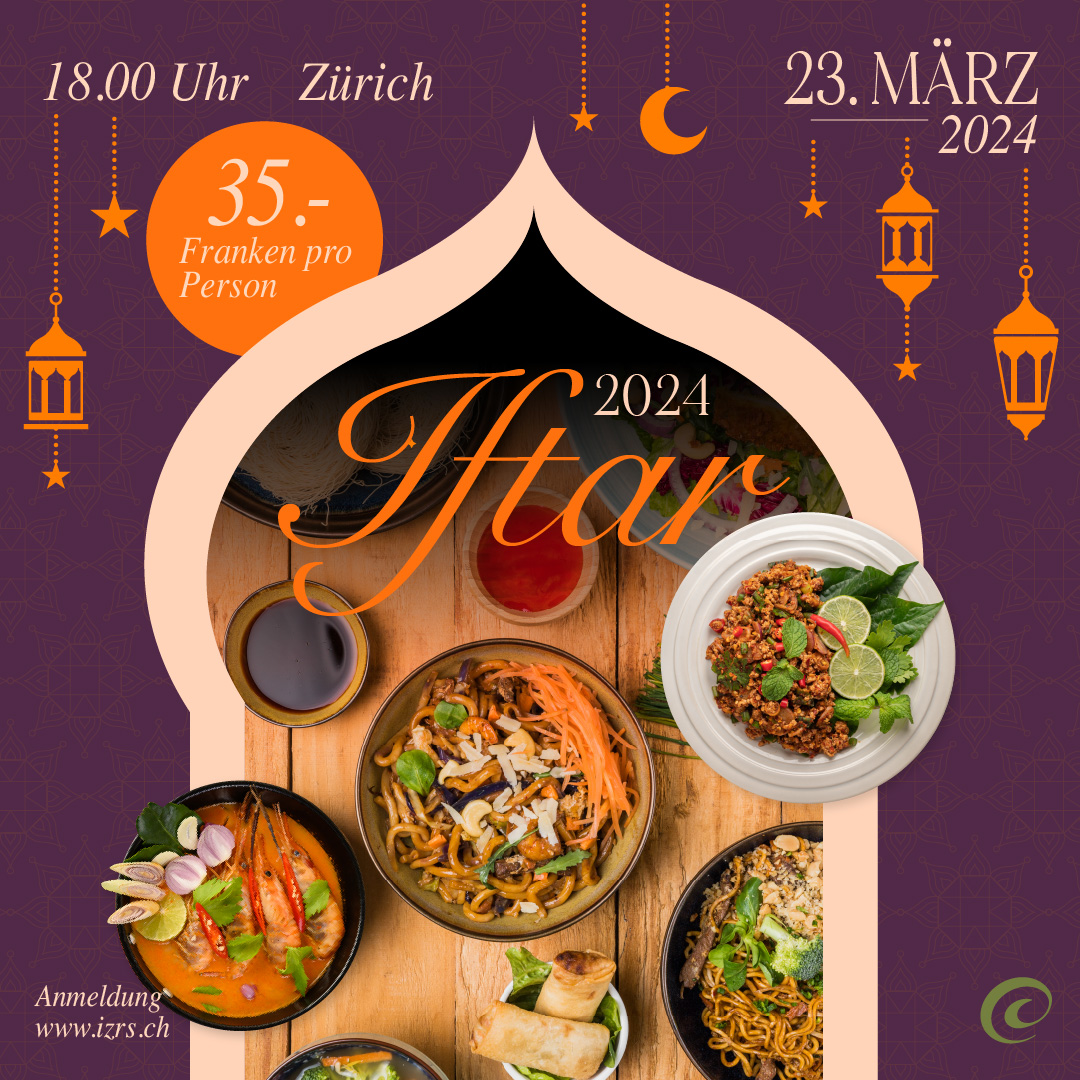 Einladung zum Gemeinschafts-Iftar mit thailändischem Essen in Zürich