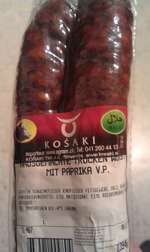 Missbrauch mit „Halal“-Label: Schweinefleisch in der Wurst von Košaki