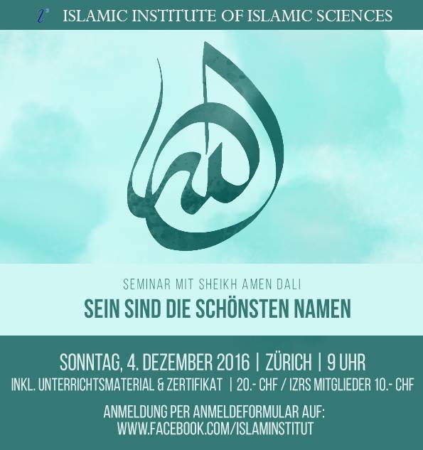 Seminar am 4. Dez. in Zürich: «Sein sind die schönsten Namen»