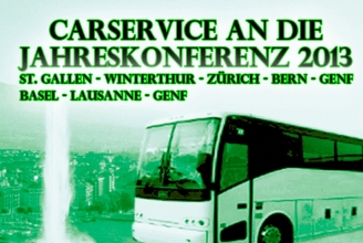 Jahreskonferenz 2013: Jetzt für nur CHF 35.- Sitzplatz im Reisecar reservieren