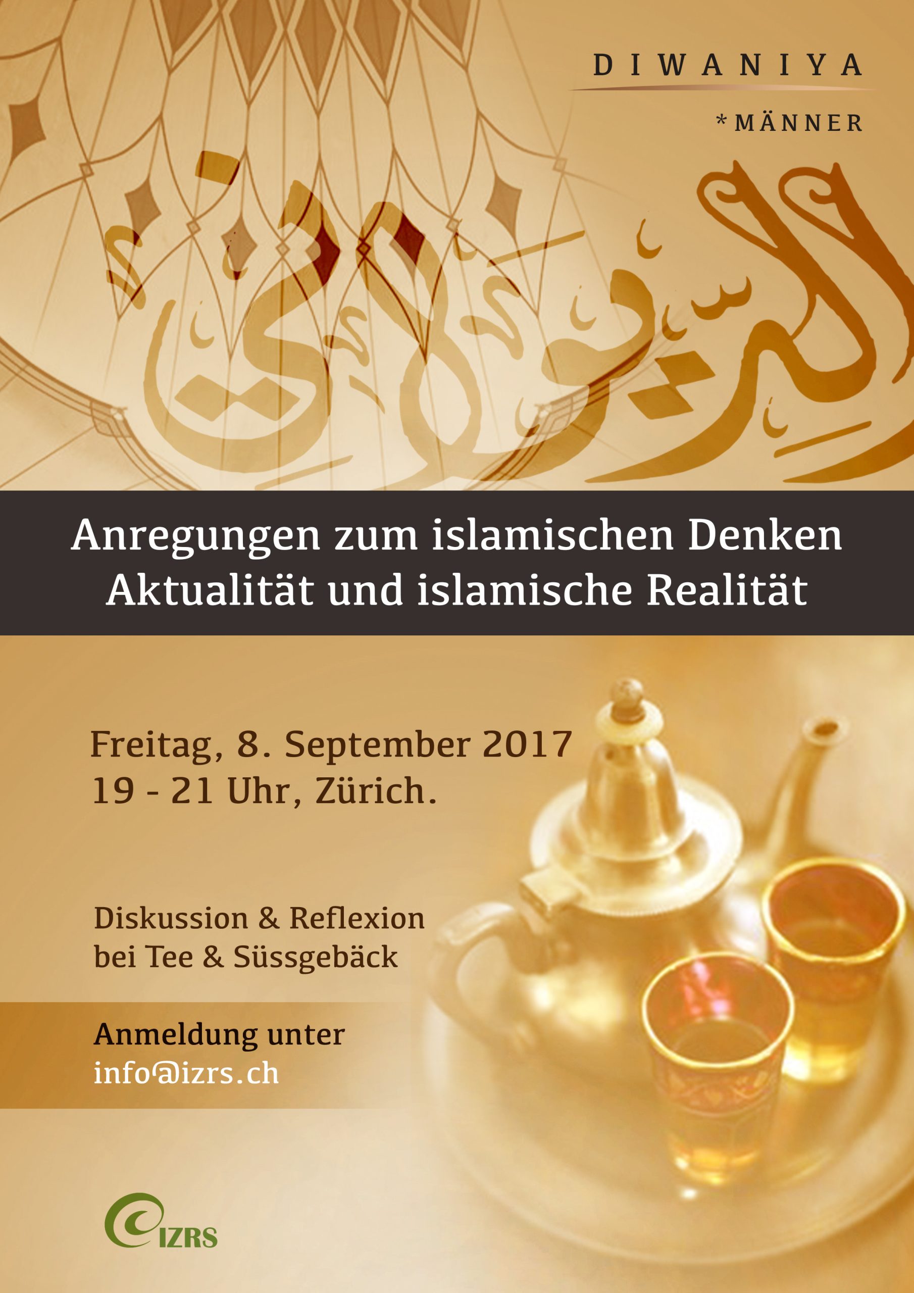 Männer-Diwâniya mit Ehrengästen in Zürich – Freitag, 19.00-21.00 Uhr