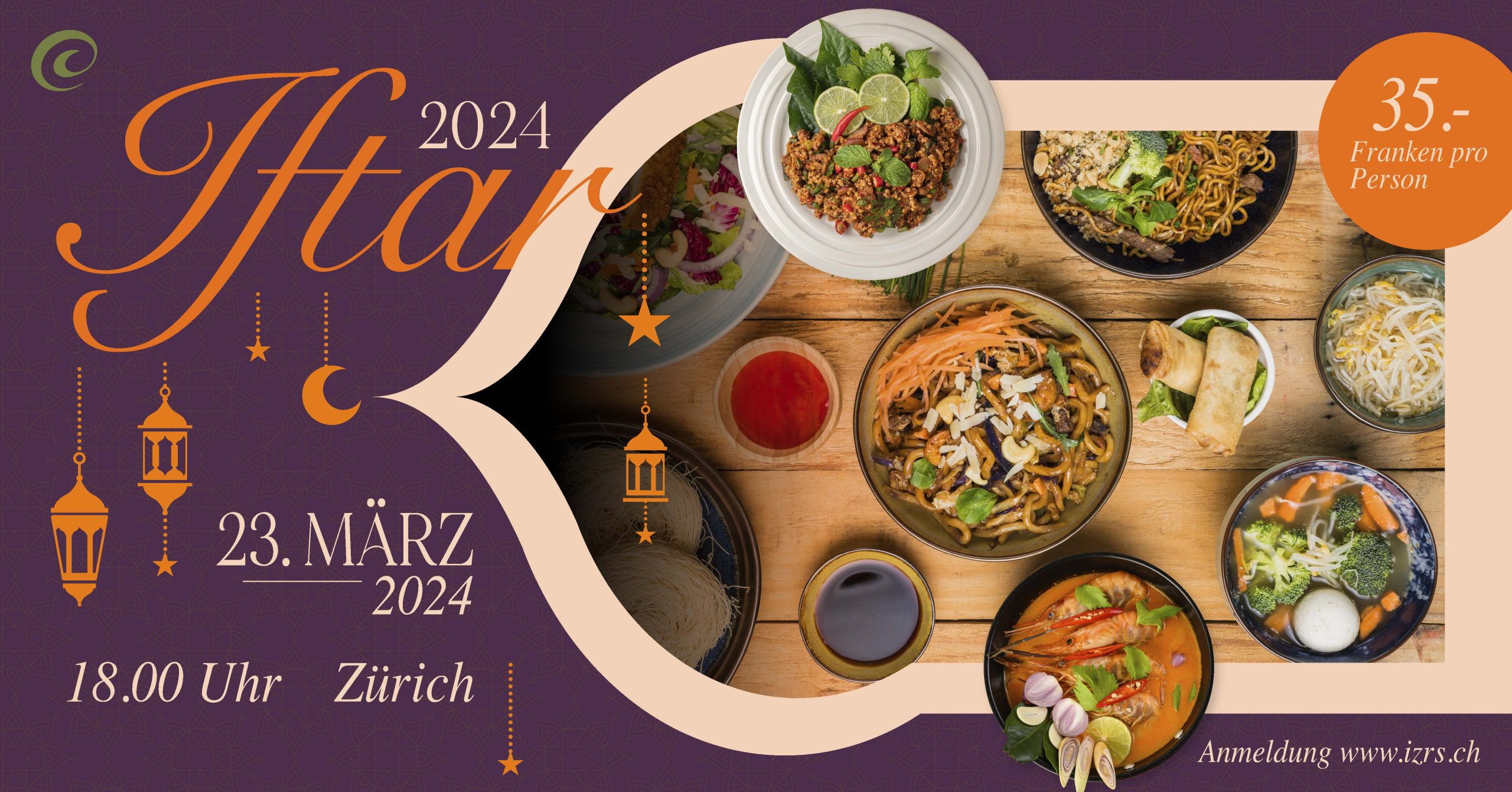 Einladung zum Gemeinschafts-Iftar mit thailändischem Essen in Zürich