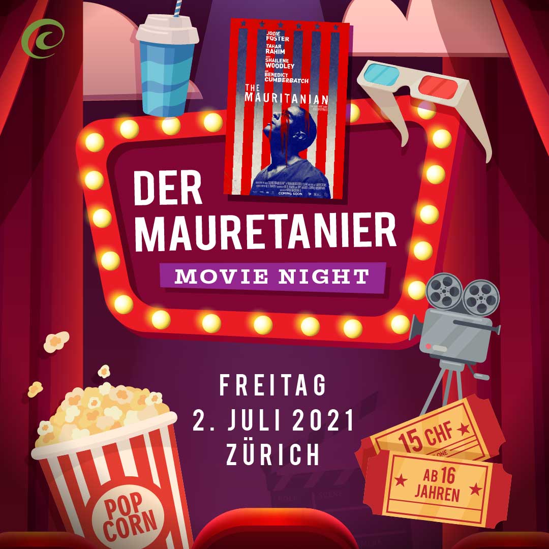 Movie Night in Zürich – gemeinsam den Film “Der Mauretanier” im Kino schauen