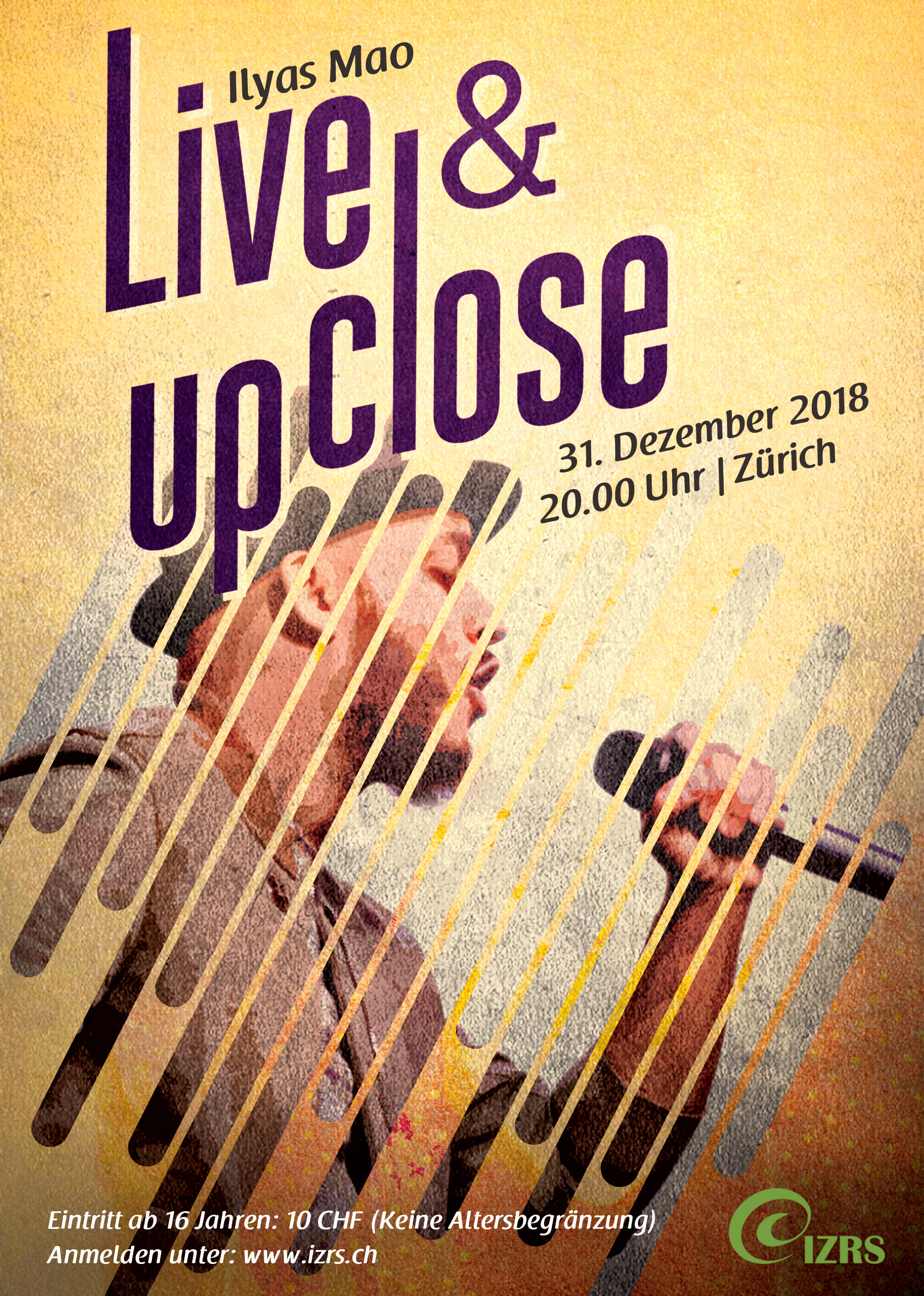 Live & Up Close am 31. Dezember mit Ilyas Mao in Zürich