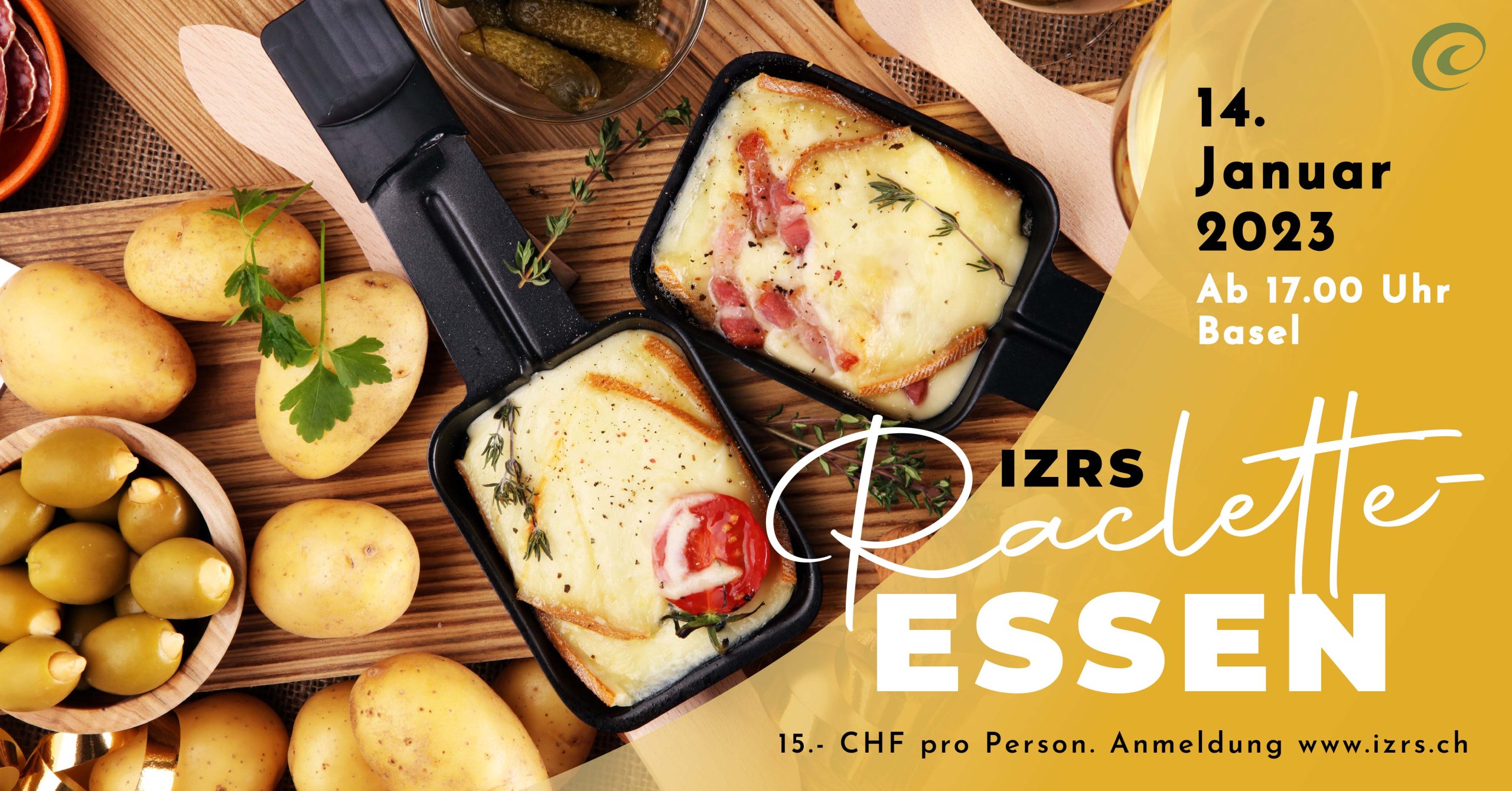 Der IZR Lädt zum traditionellen Raclette-Essen am 14. Januar 2023 In Basel ein