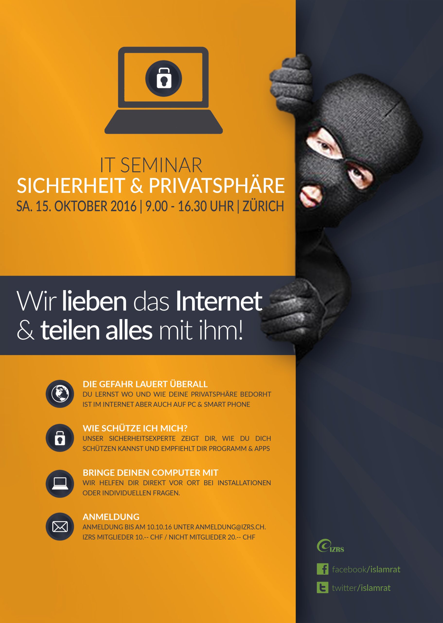 Seminar zur IT-Sicherheit 2.0: Datenschutz, Hacker, Geheimdienste: Wer hört und liest mit?