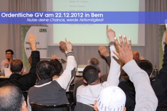 Ordentliche Generalversammlung am 22.12.2012 in Bern