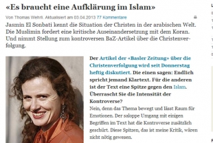 «Es braucht eine Aufklärung im Islam»