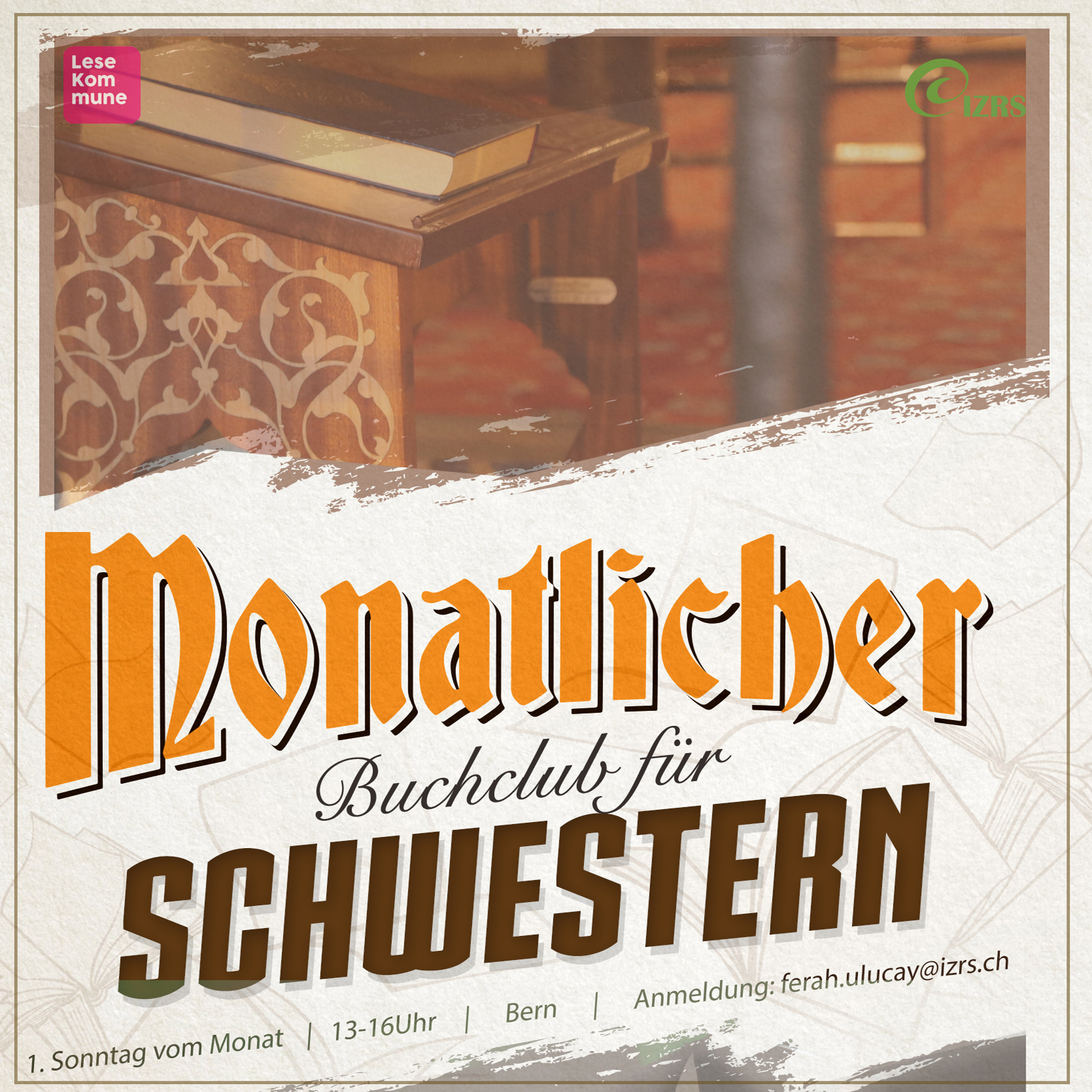 Neu: Monatlicher Buchclub für Schwestern in Bern
