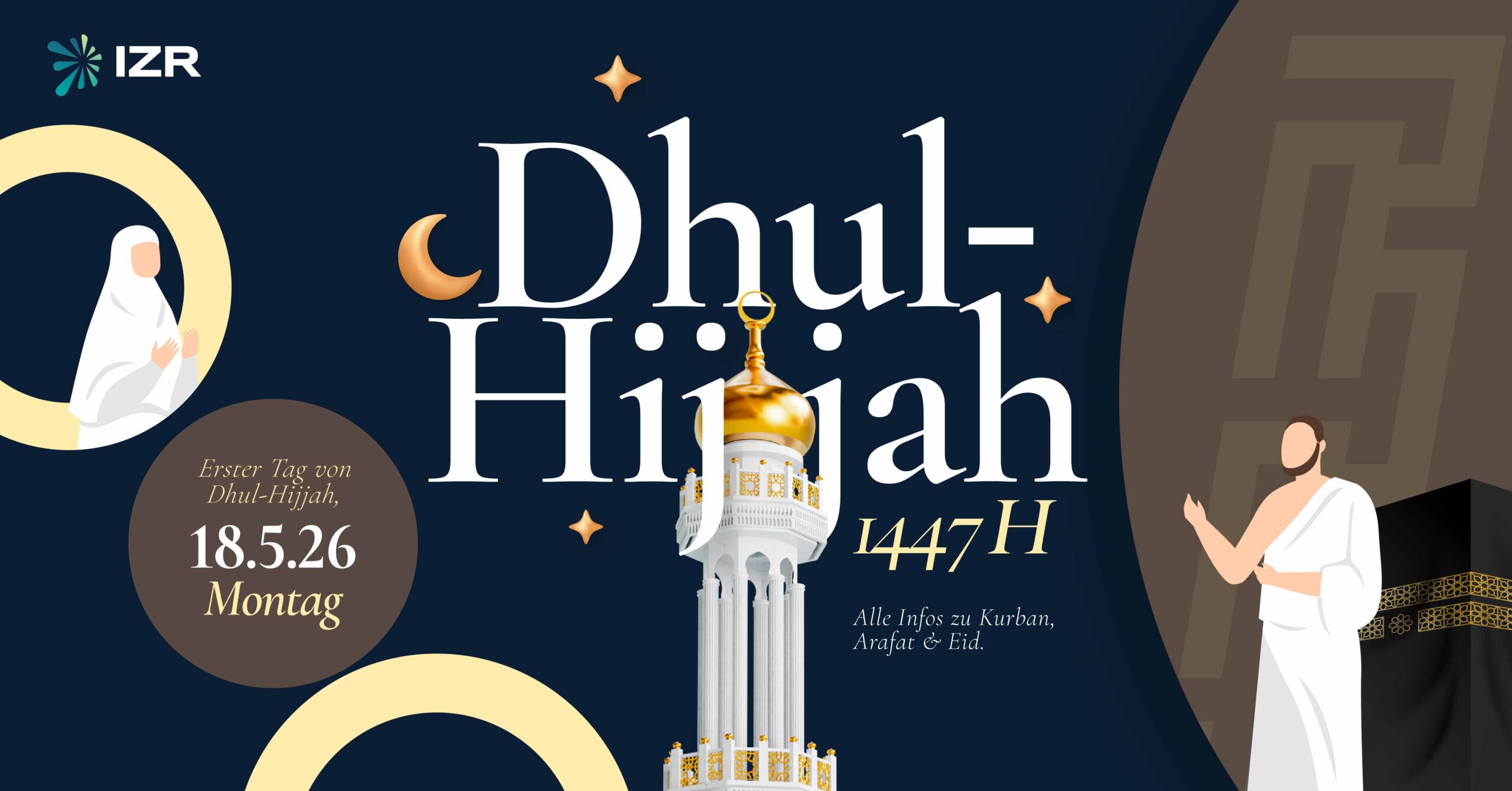 Dhul Hijja, Arafat, Eid ul Adha 2026 – Alle Daten auf einen Blick